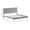 Flash Furniture Gray King Wooden Platform Bed with Headboard MG-09003KB-K-GRYWSH-GG - alternate 6